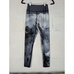 Mountaincognito XS Leggings Jagged Edge Print Hiking‎ Yoga Outdoor Activewear